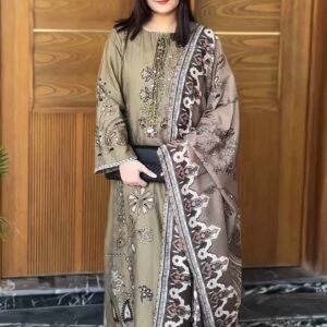 Bollywood design chiffon 3pc kamiz set Indian Pakistani